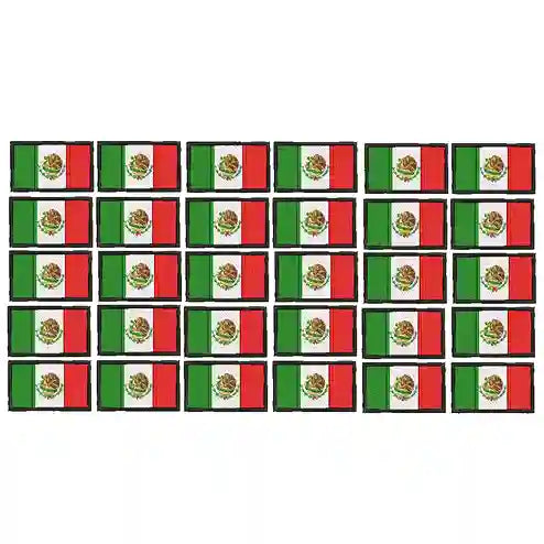 Pack Parches Bordados Mini BANDERA MEXICO