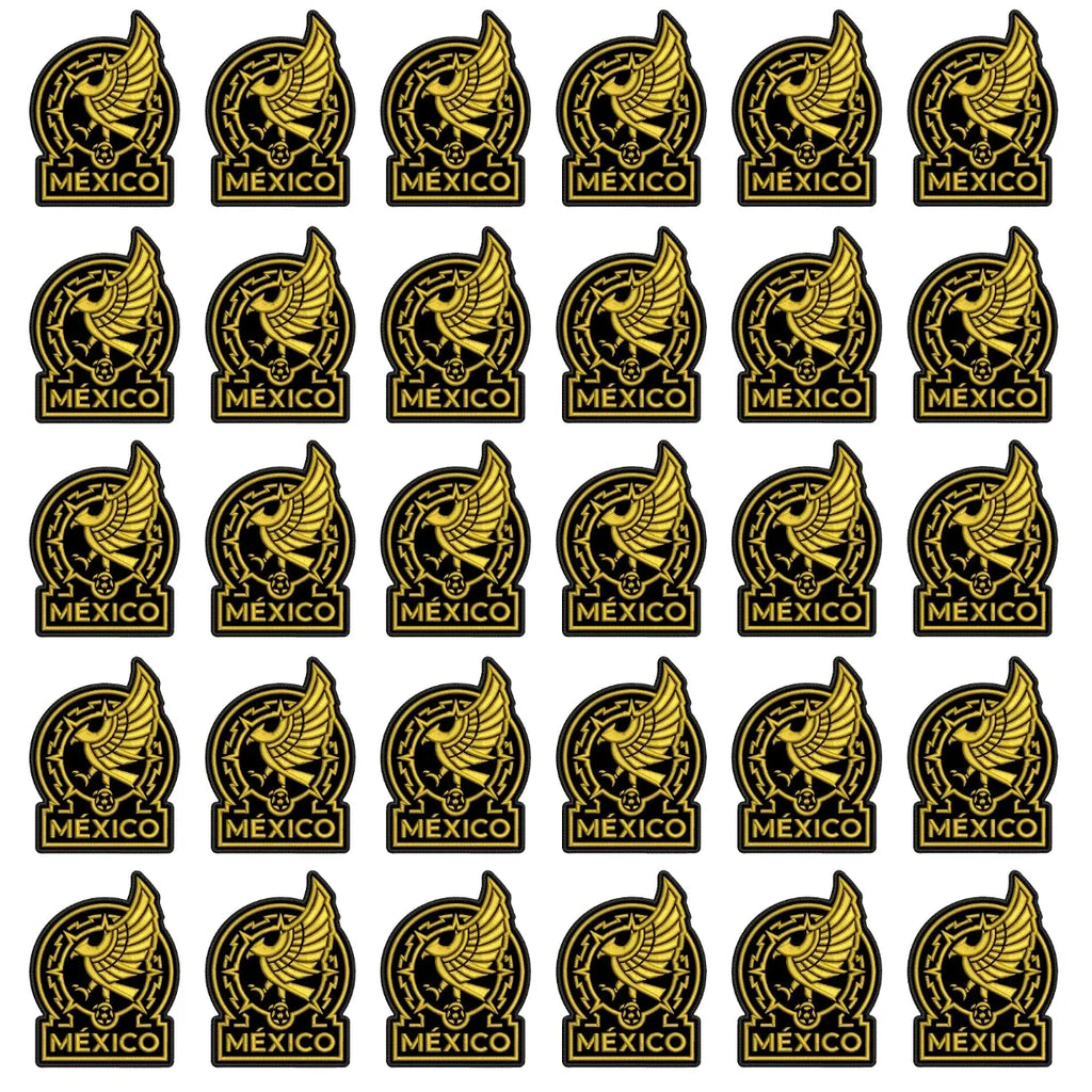 Pack 30 Parches Bordados MEXICO MUNDIAL