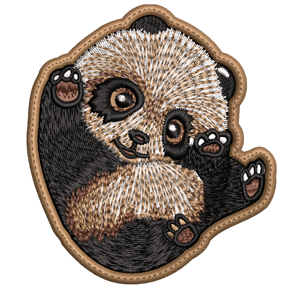 Parche Bordado Mini PANDA