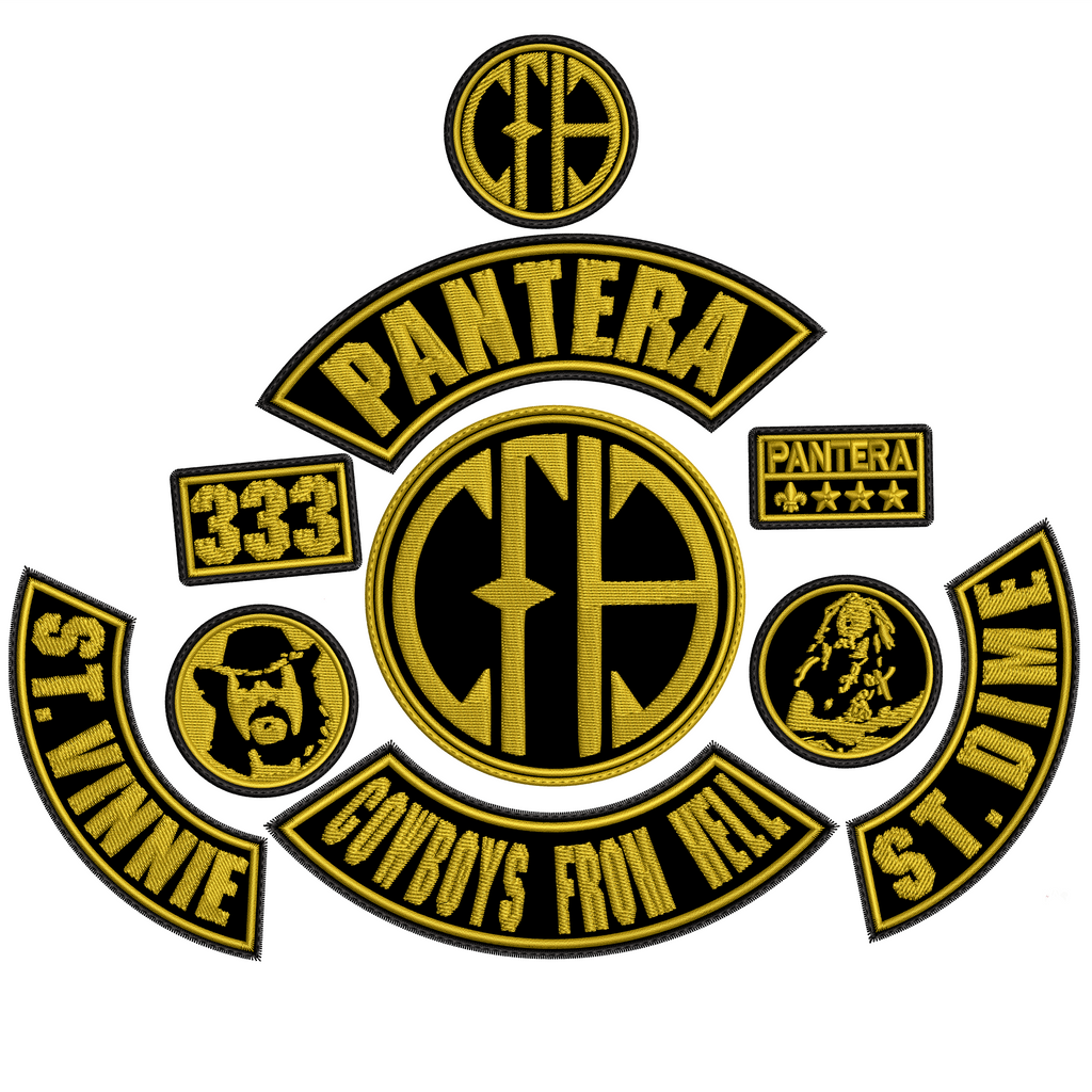 Espaldera Bordada PANTERA "Cowboys From Hell" Heavy Metal