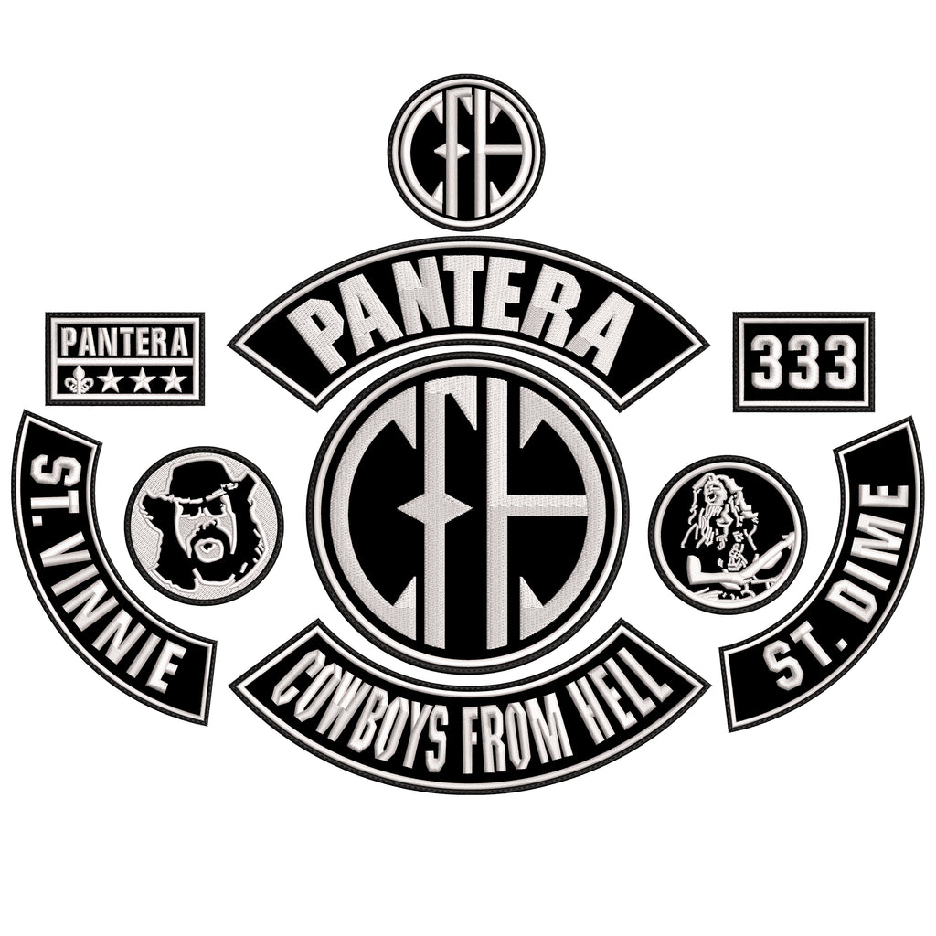 Espaldera Bordada PANTERA "Cowboys From Hell" Heavy Metal