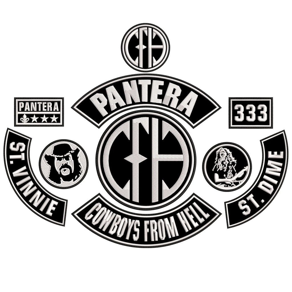 Espaldera Bordada PANTERA "Cowboys From Hell" Heavy Metal