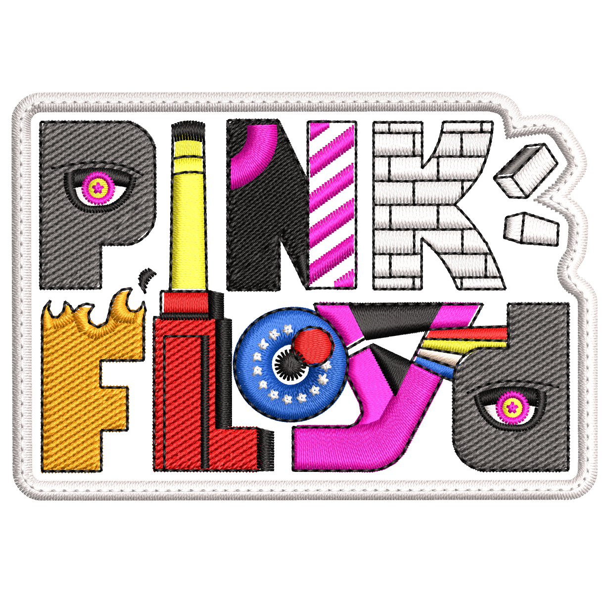 Parche Bordado PINK FLOYD Rock Progresivo