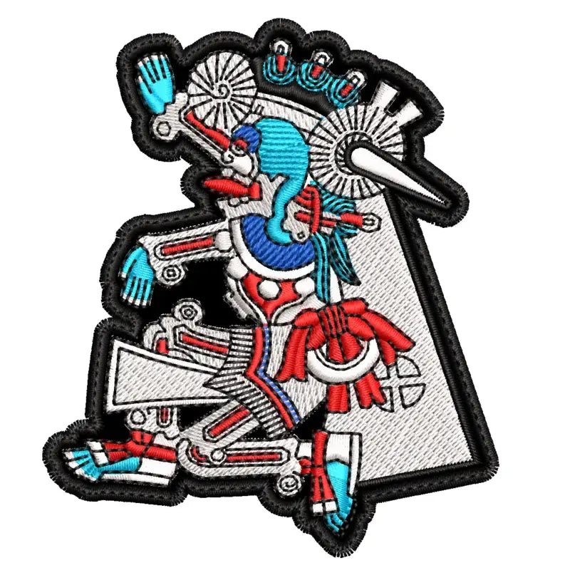 Parche Bordado MICTLANTECUHTLI Dios Azteca