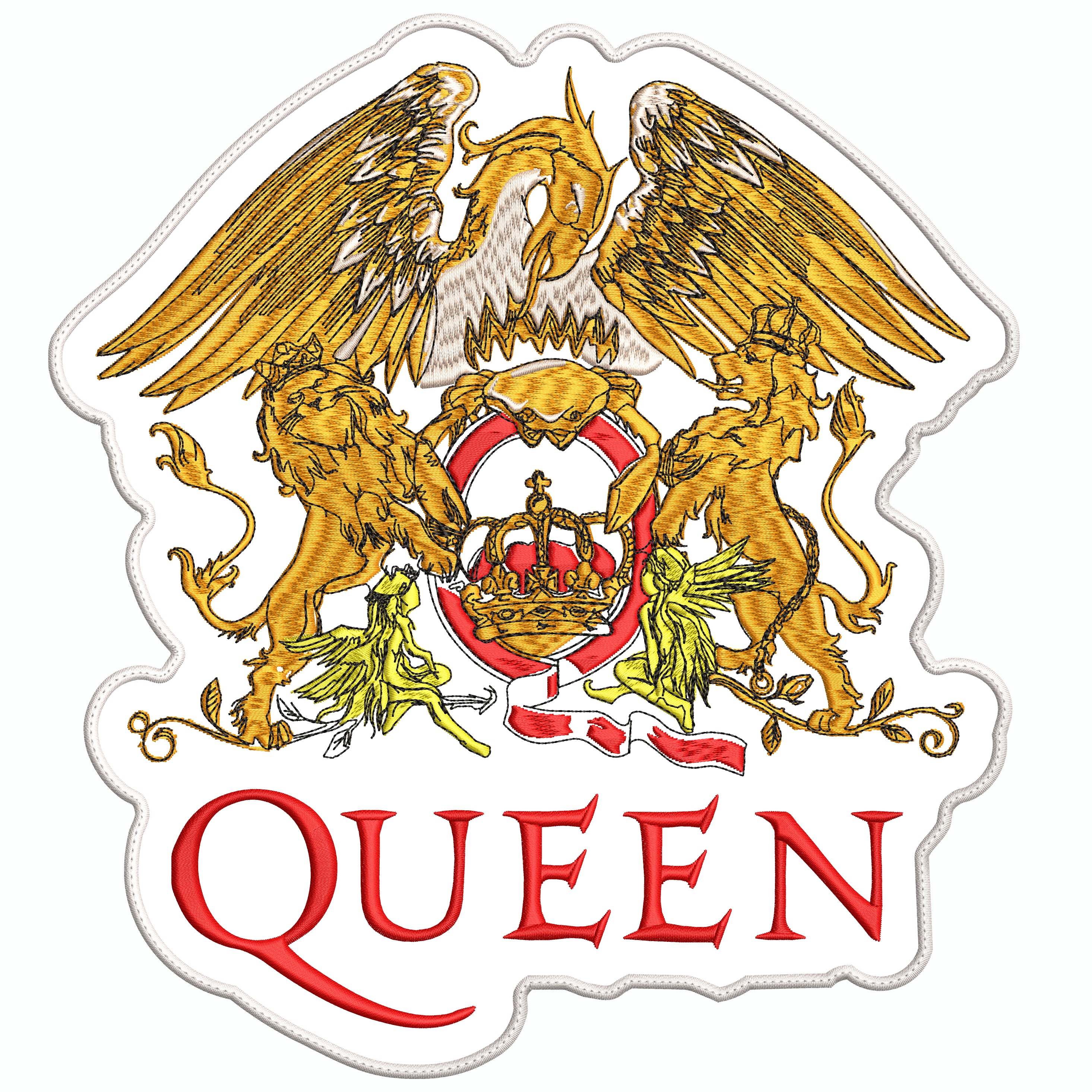 Espaldera Bordada QUEEN Rock