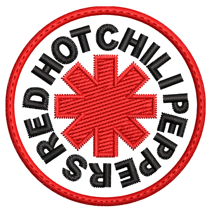 Parche Bordado Mini HOT CHILI PEPPERS RED Alternativa/independiente