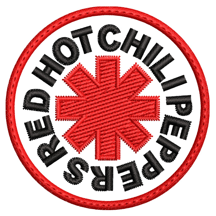 Parche Bordado Mini HOT CHILI PEPPERS RED Alternativa/independiente