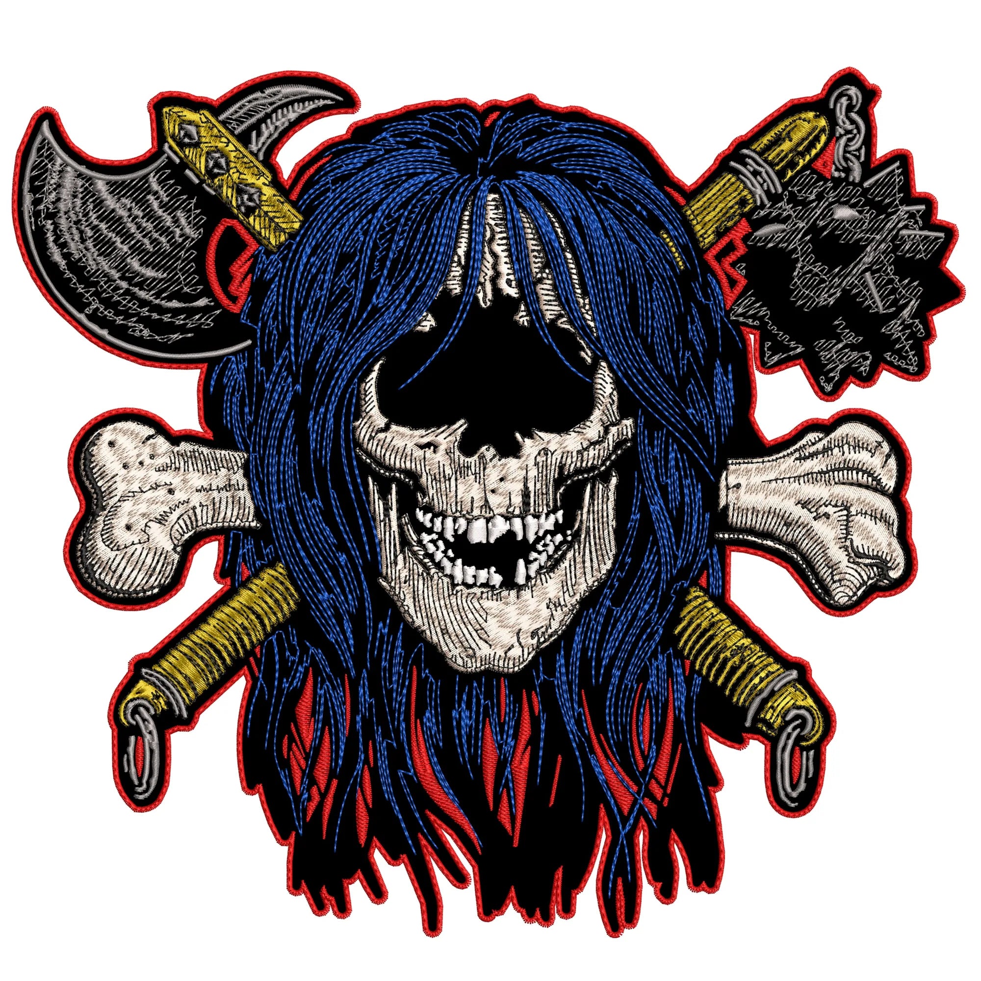 Espaldera Bordada RIGOR MORTIS Trash Metal
