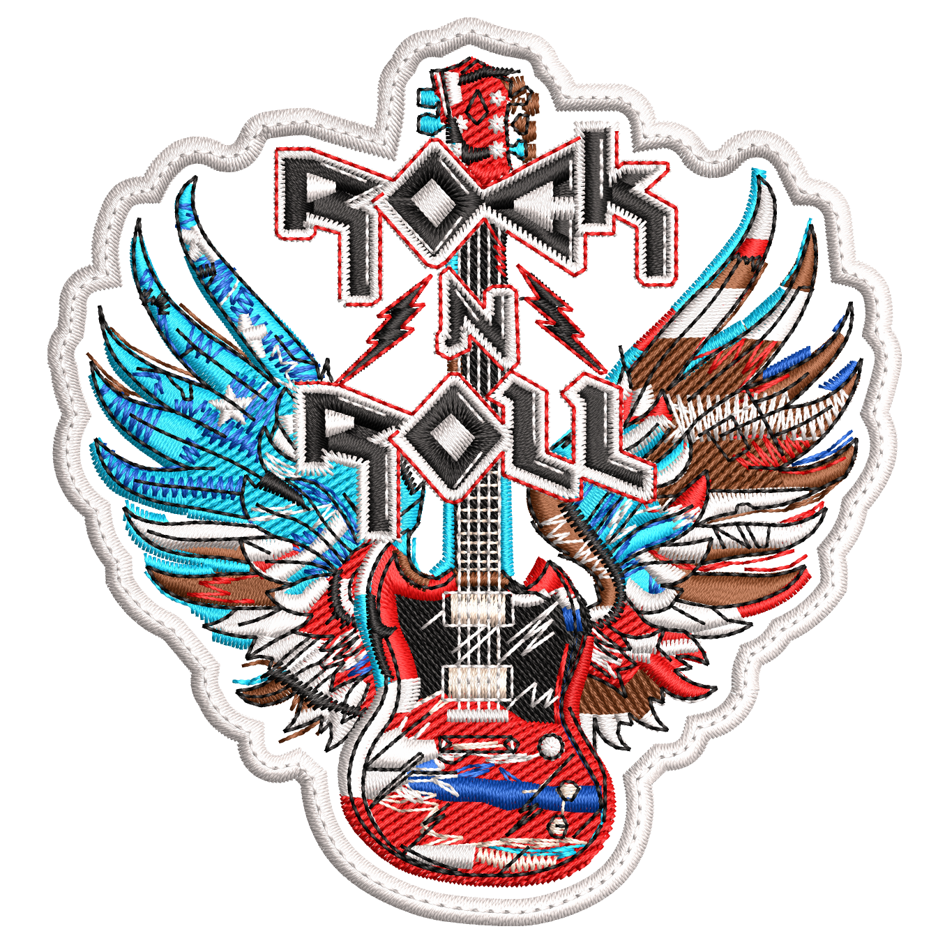 Parche Bordado ROCK N ROLL