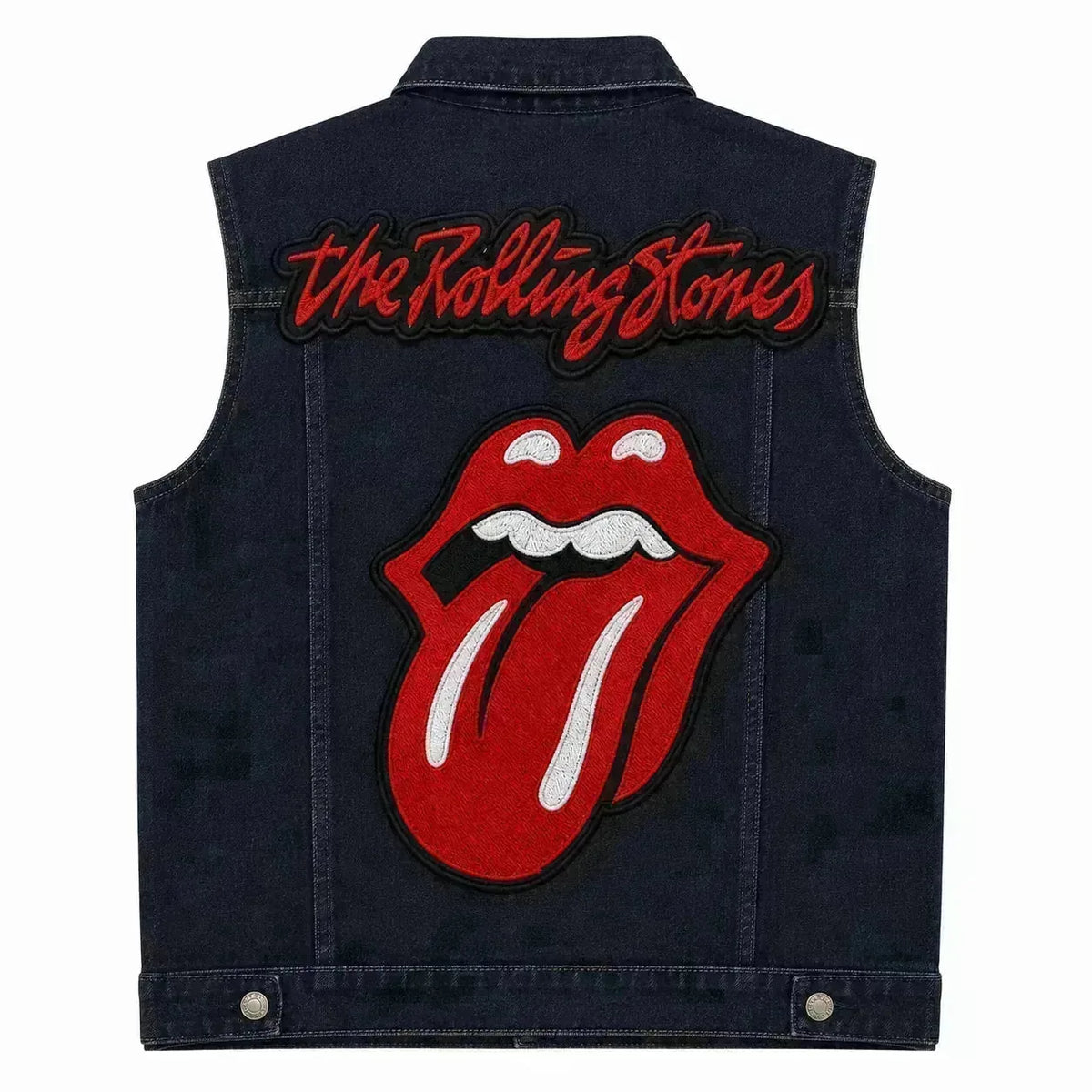 Chaleco de Mezclilla más Espaldera THE ROLLING STONE Rock and Roll Blues Rock