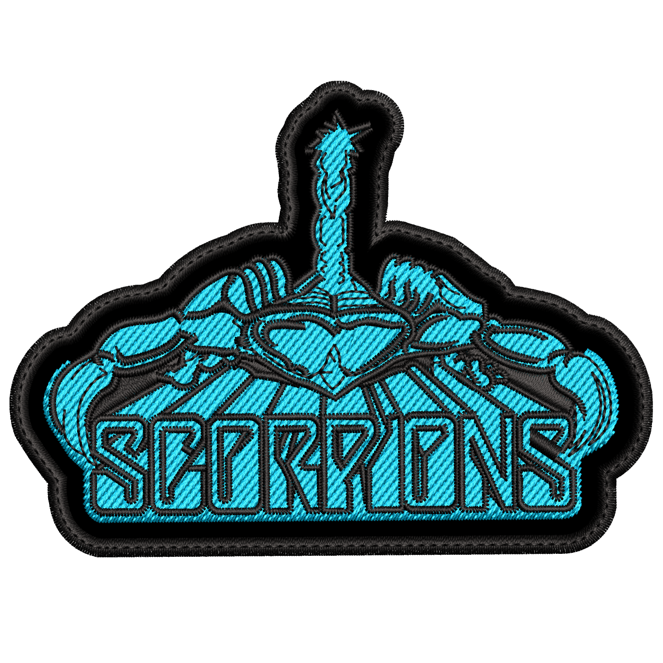 Parche Bordado SCORPIONS Hard Rock/Heavy Metal TAMAÑO