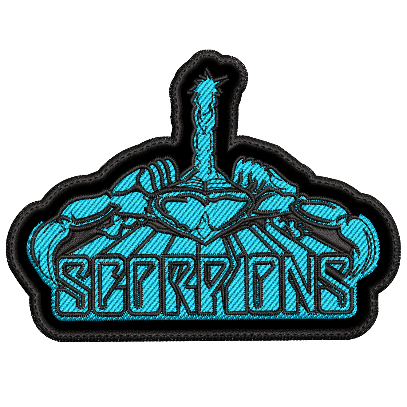 Parche Bordado SCORPIONS Hard Rock/Heavy Metal TAMAÑO
