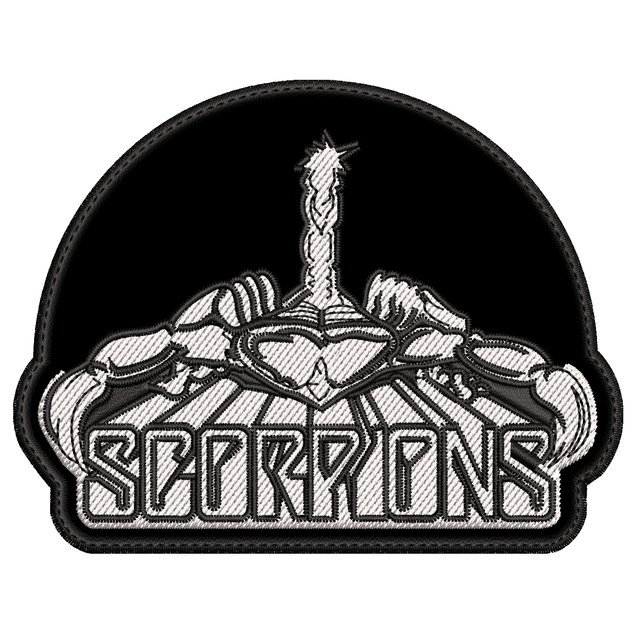 Parche Bordado SCORPIONS Hard Rock/Heavy Metal TAMAÑO