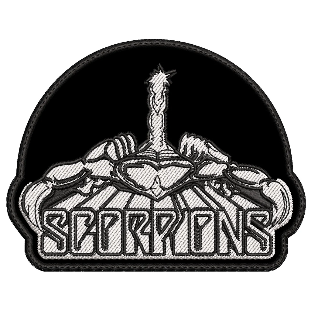 Parche Bordado SCORPIONS Hard Rock/Heavy Metal TAMAÑO