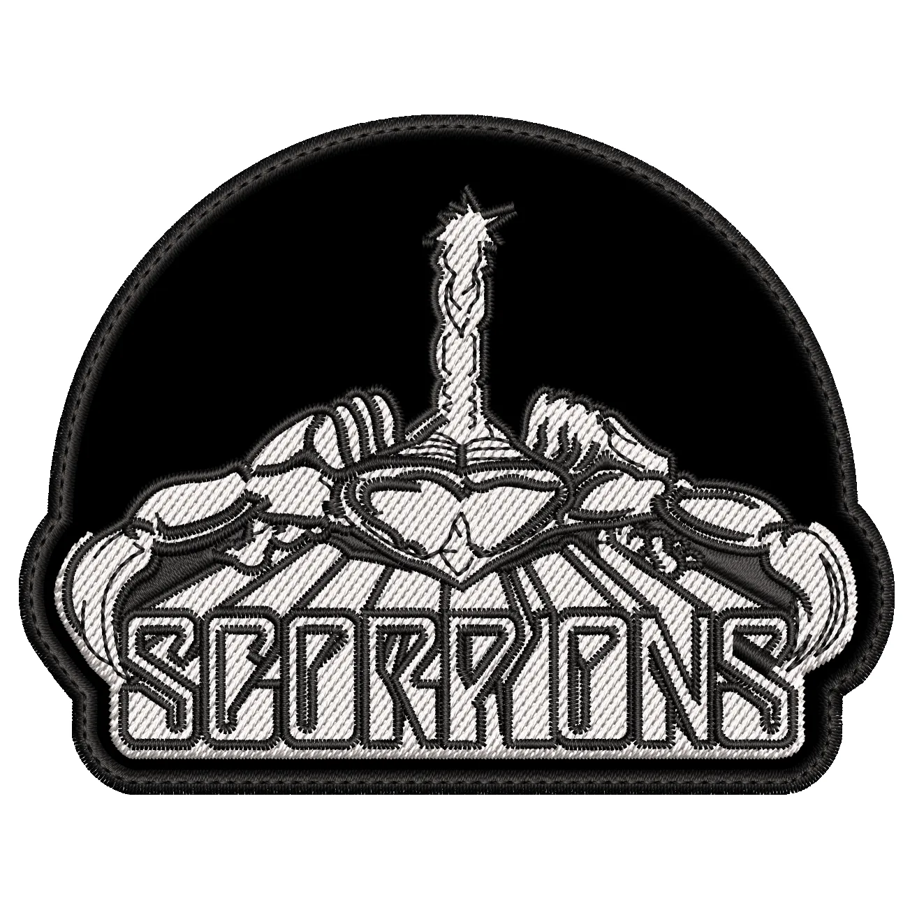 Parche Bordado SCORPIONS Hard Rock/Heavy Metal TAMAÑO