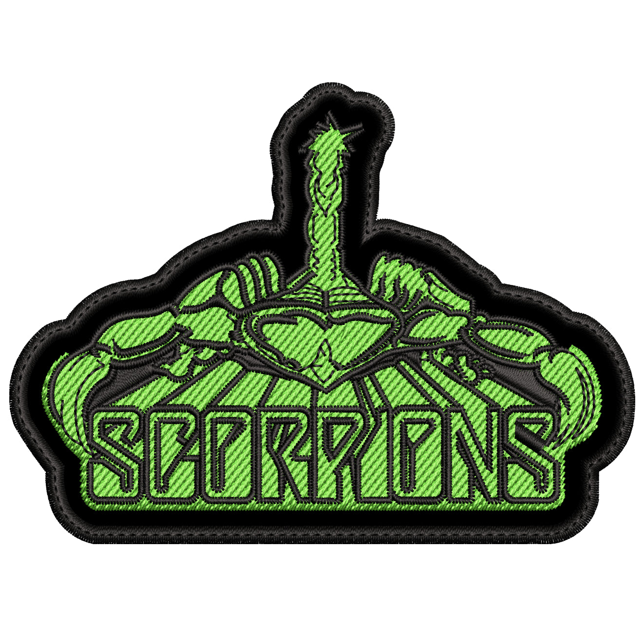 Parche Bordado SCORPIONS Hard Rock/Heavy Metal TAMAÑO