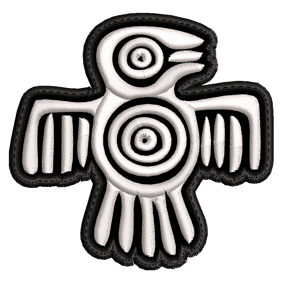 Parche Bordado PAJARO ESPIRITUAL Azteca