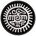 Parche Bordado AGUILA SOLAR Azteca