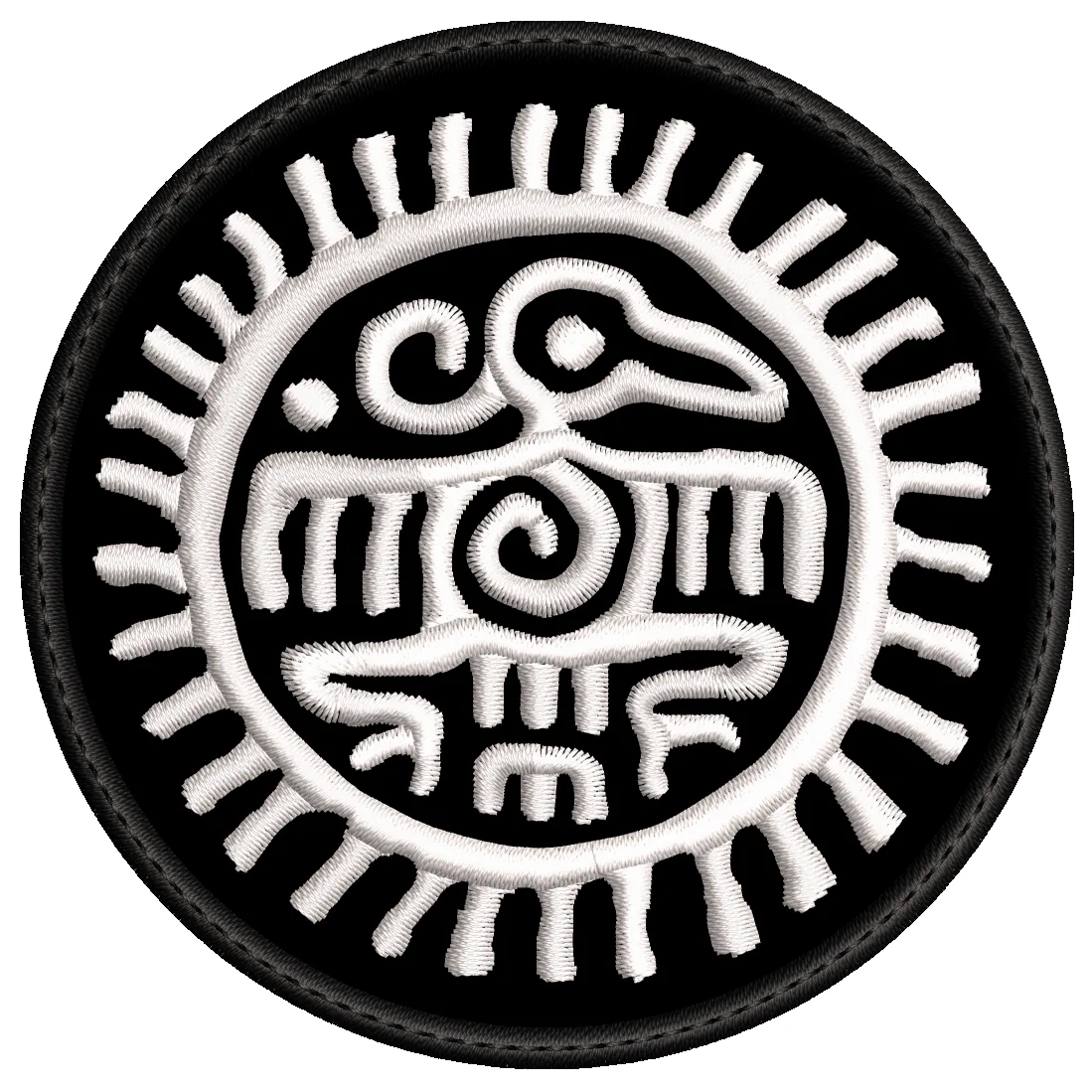 Parche Bordado AGUILA SOLAR Azteca