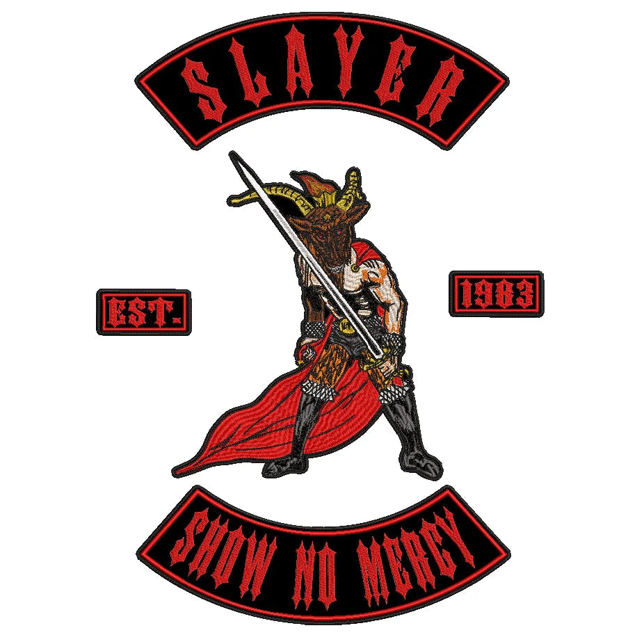 Espaldera Bordado SLAYER Thrash Metal