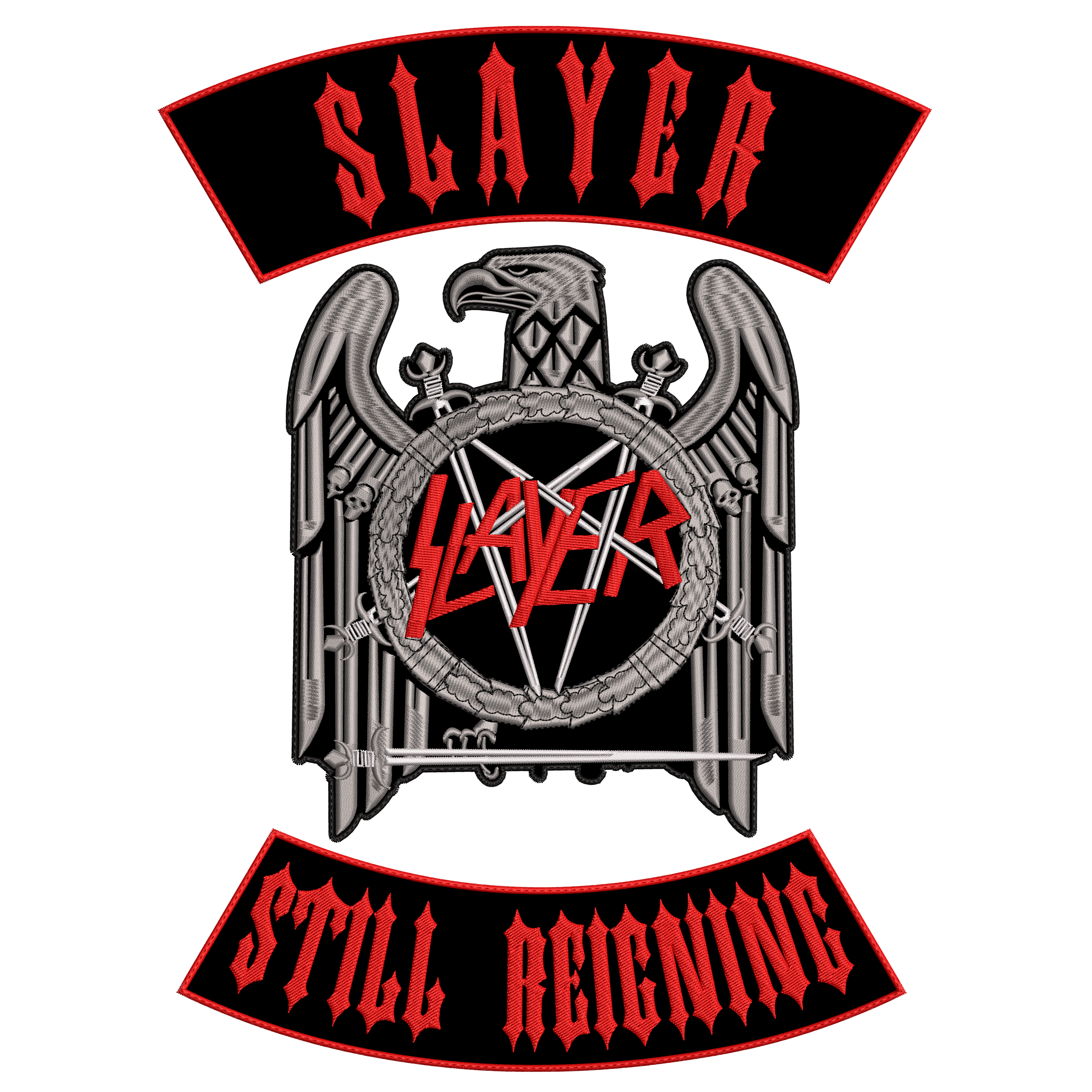 Espaldera Bordada SLAYER STILL REIGNING Thrash Metal