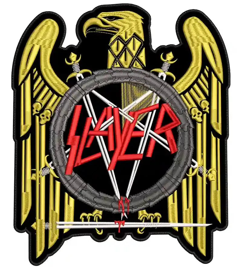Espaldera Bordada SLAYER Thrash Metal