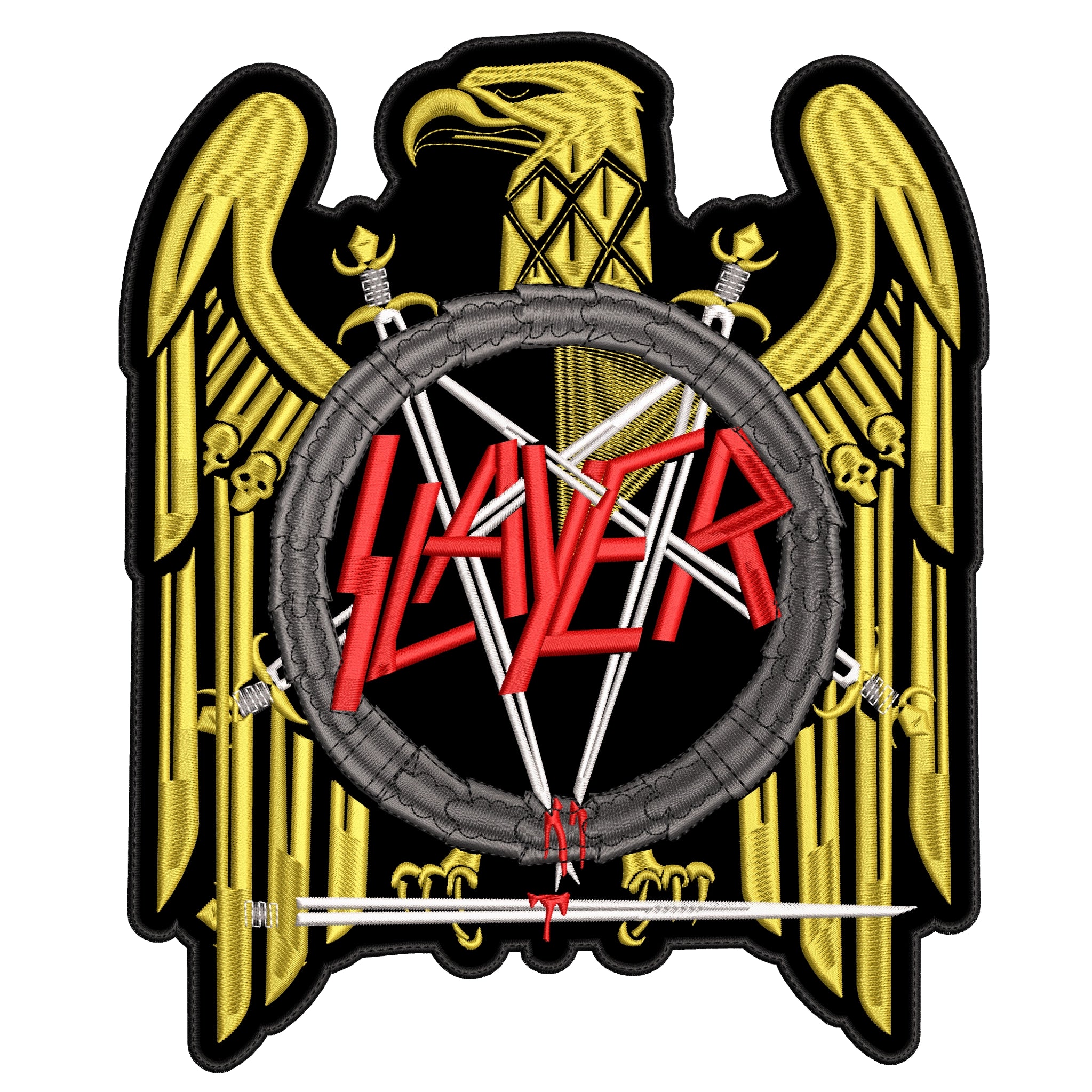 Espaldera Bordada SLAYER Thrash Metal