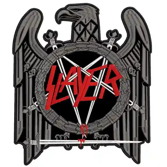 Espaldera Bordada SLAYER Thrash Metal