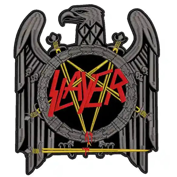 Espaldera Bordada SLAYER Thrash Metal