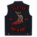 Chaleco de Mezclilla más Espaldera SLAYER  Trash Metal