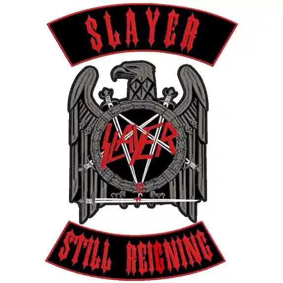 Espaldera Bordada SLAYER STILL REIGNING Thrash Metal