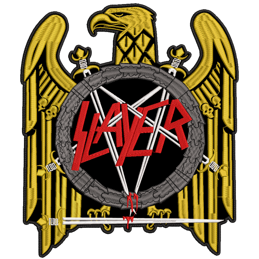 Espaldera Bordada SLAYER Thrash Metal