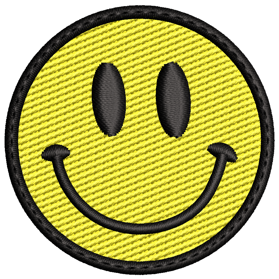 Parche Bordado Mini CARITA FELIZ