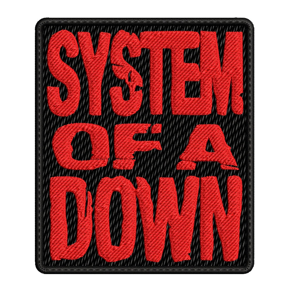 Parche Bordado Mini SYSTEM OF A DOWN Alternative Metal/Nu Metal