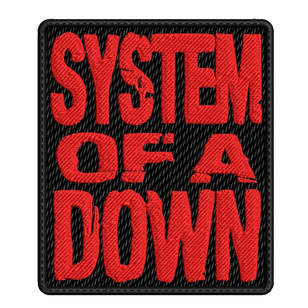 Parche Bordado Mini SYSTEM OF A DOWN Alternative Metal/Nu Metal