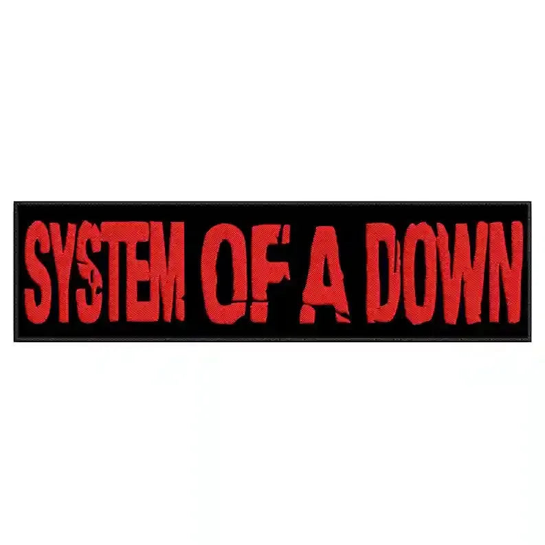 Espaldera Bordada SYSTEM OF A DOWN Metal Alternativo
