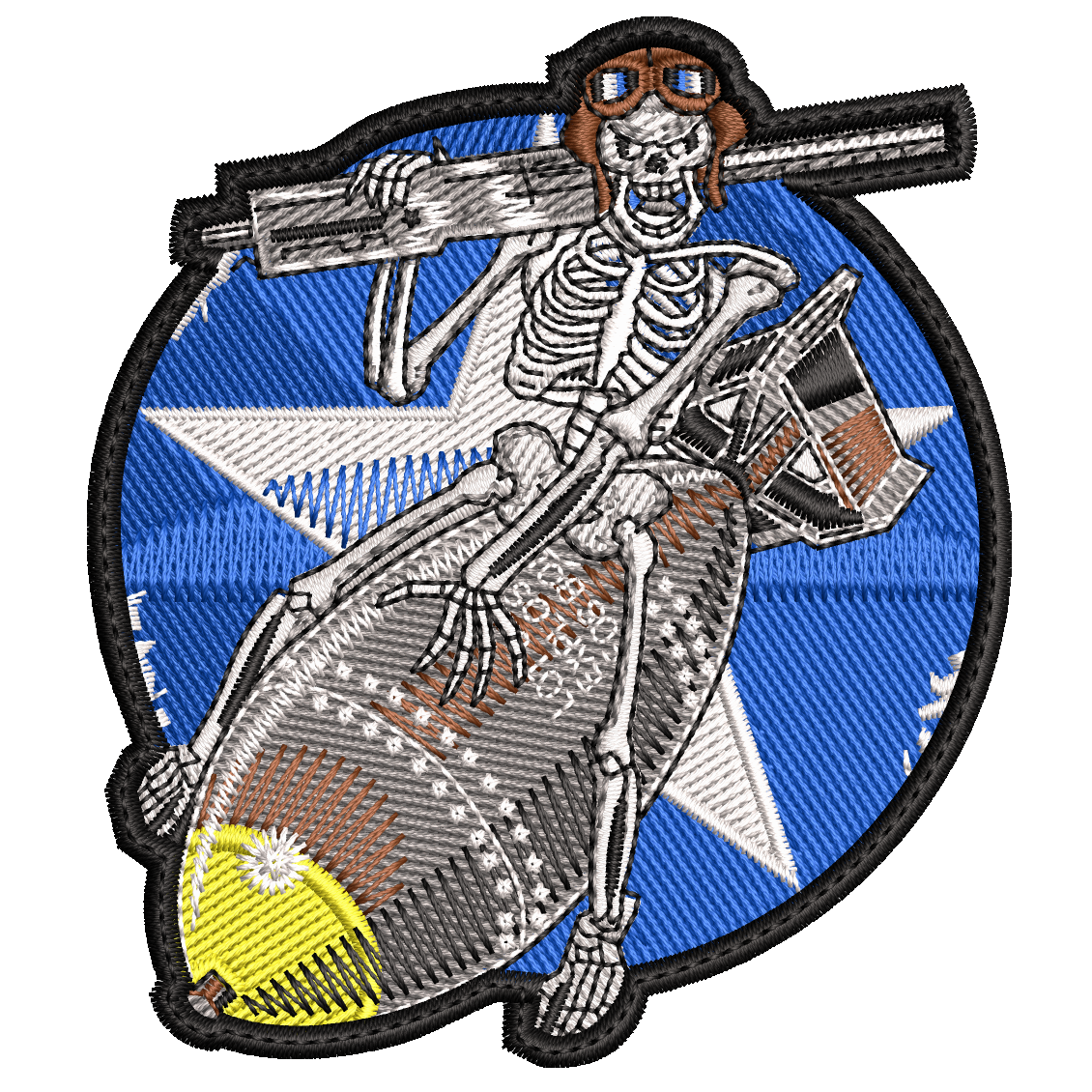 Parche Bordado CALAVERA TACTICO