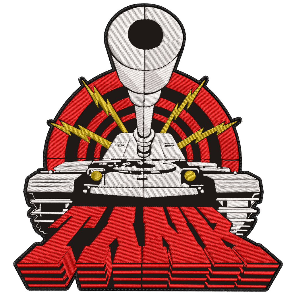 Espaldera Bordada TANK Heavy Metal