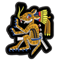 Parche Bordado TEPEYOLOTL DIOS MEXICA