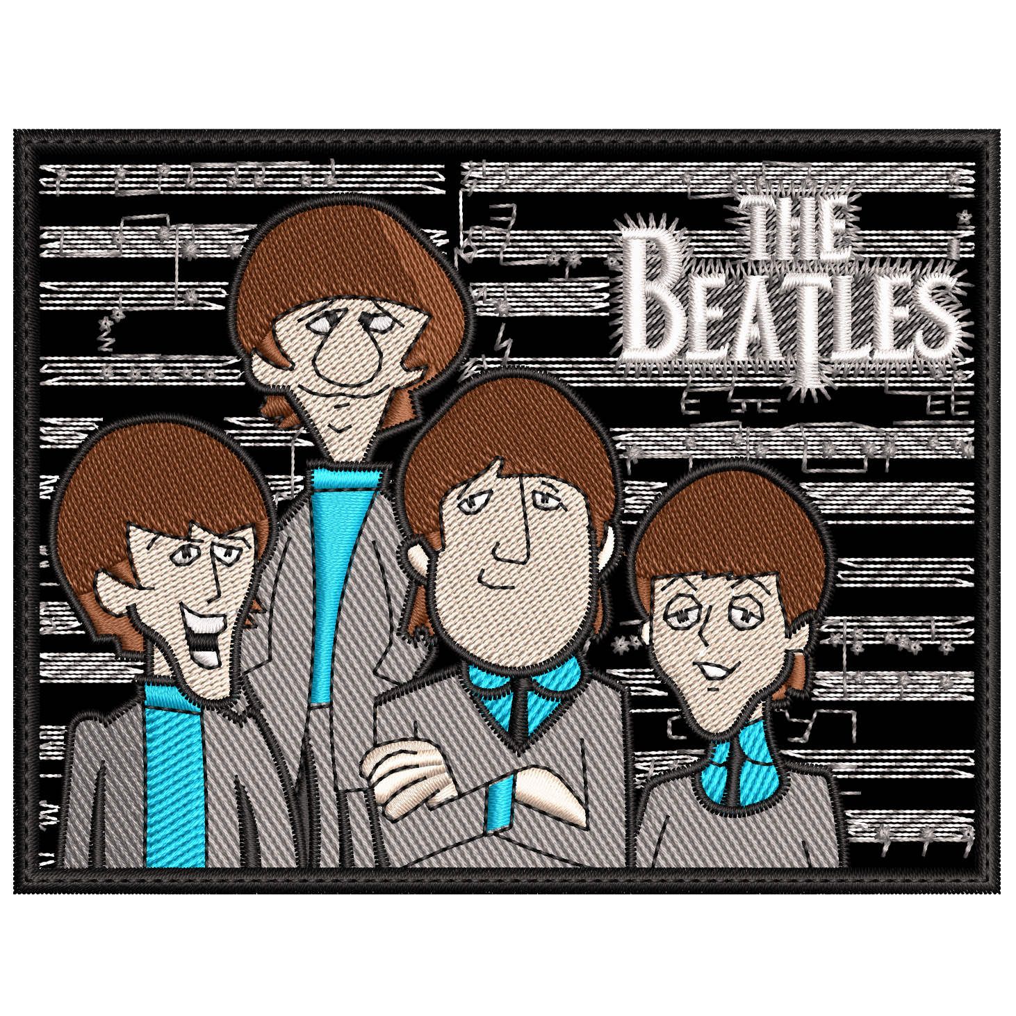 Parche Bordado THE BEATLES Rock