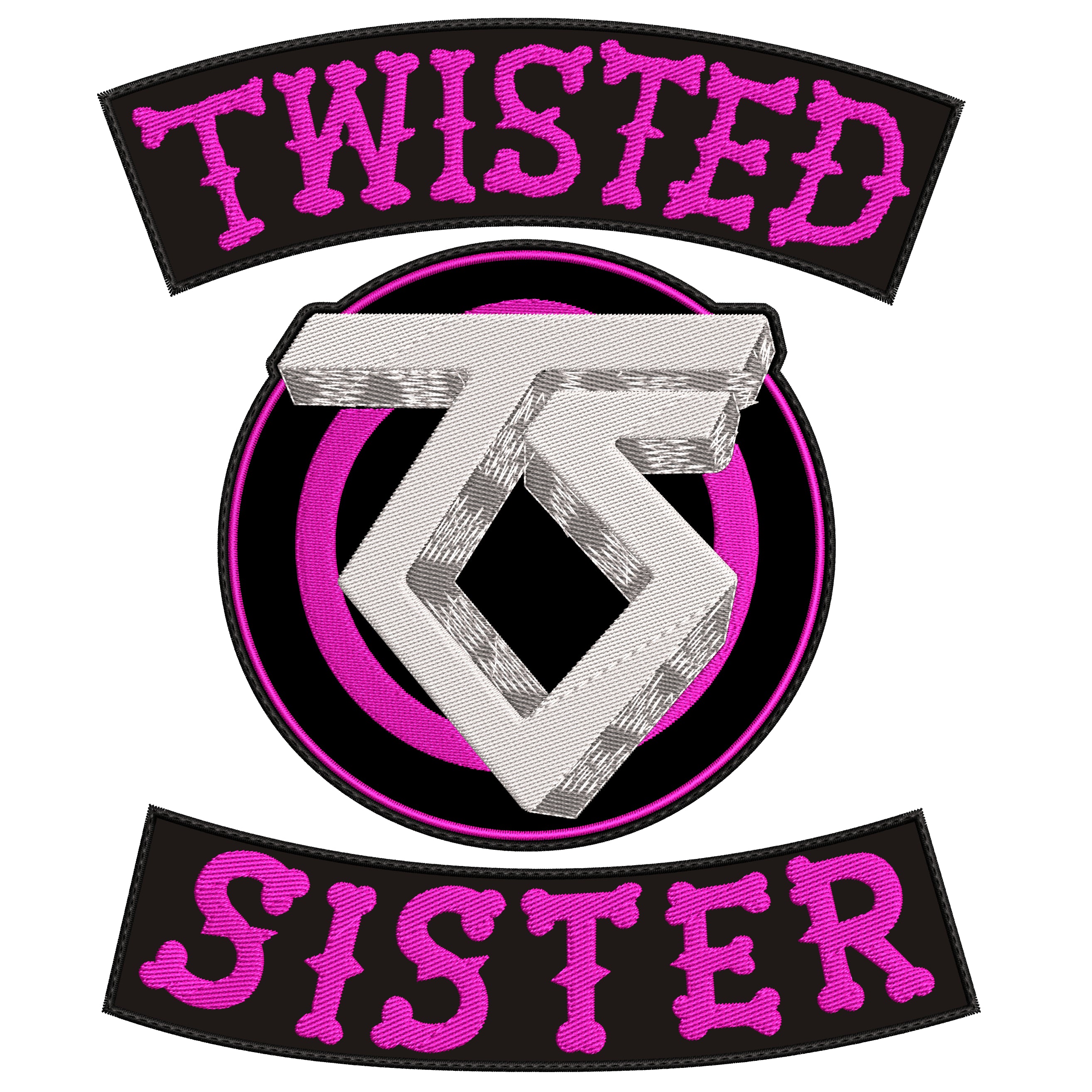Espaldera Bordada TWISTED SISTER Rock
