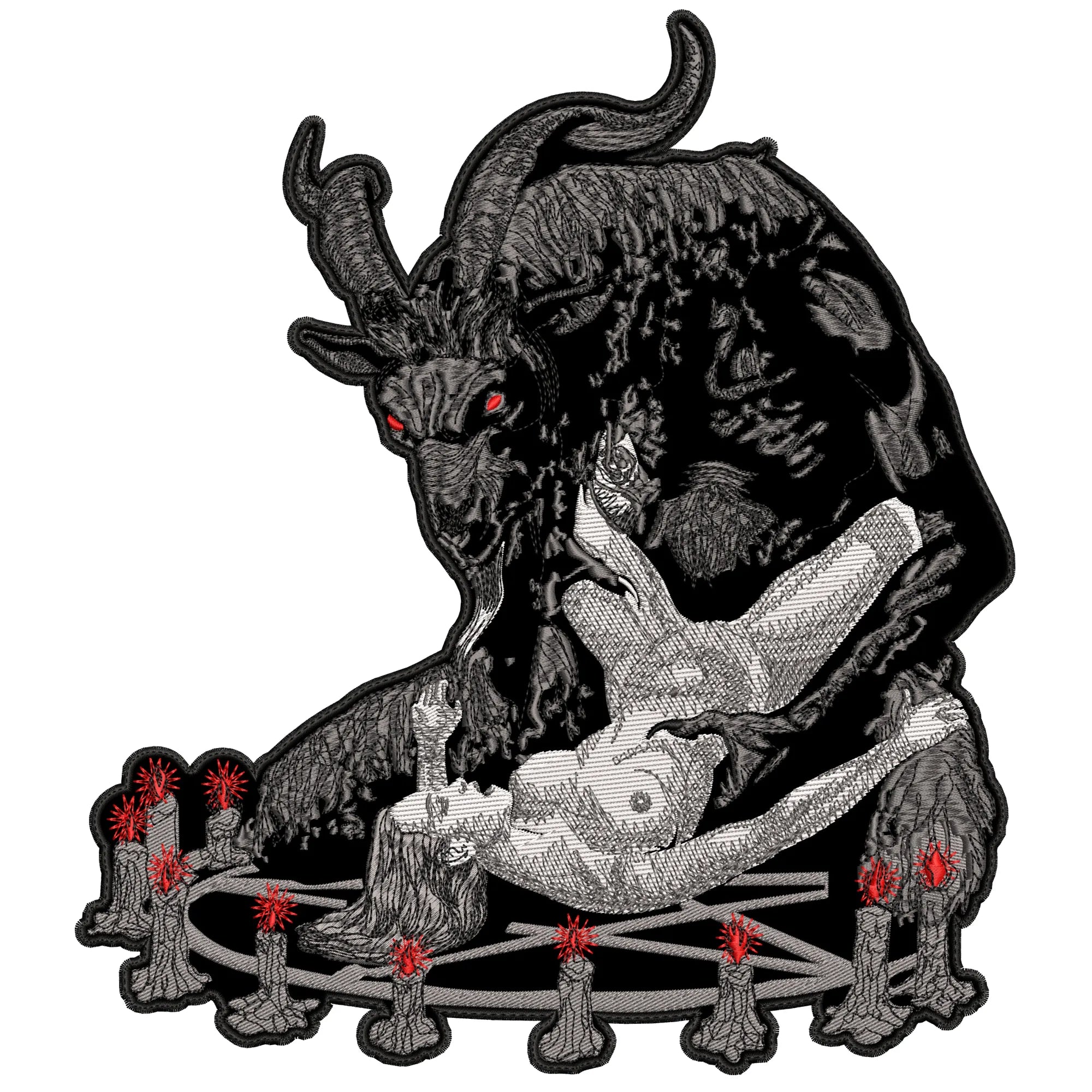 Espaldera Bordada WEREGOAT Black/Death Metal