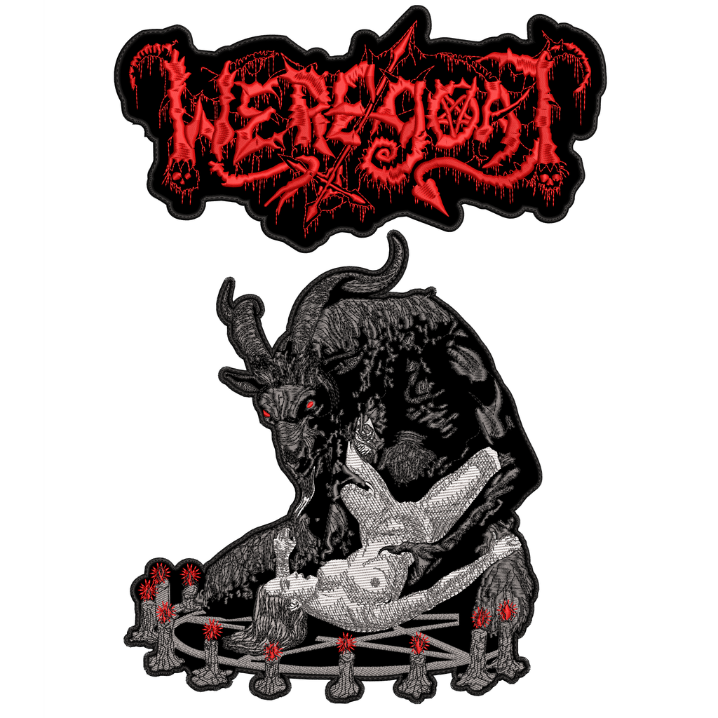 Espaldera Bordada WEREGOAT Black/Death Metal