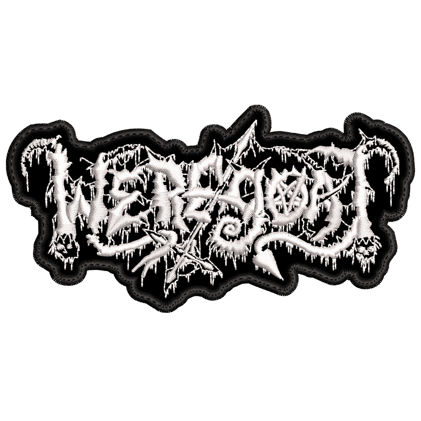 Parche Bordado WEREGOAT Black/Death Metal