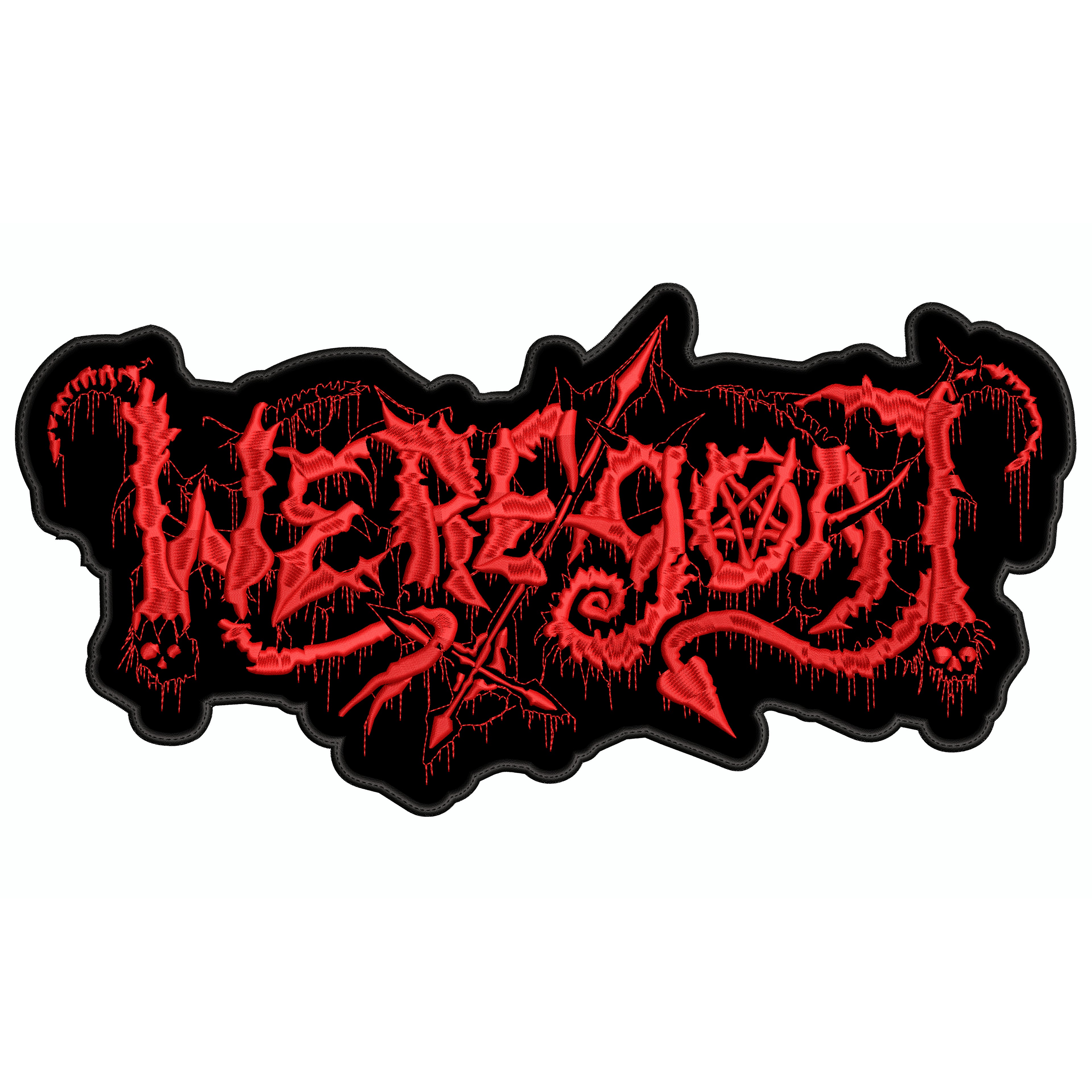 Espaldera Bordada WEREGOAT Black/Death Metal