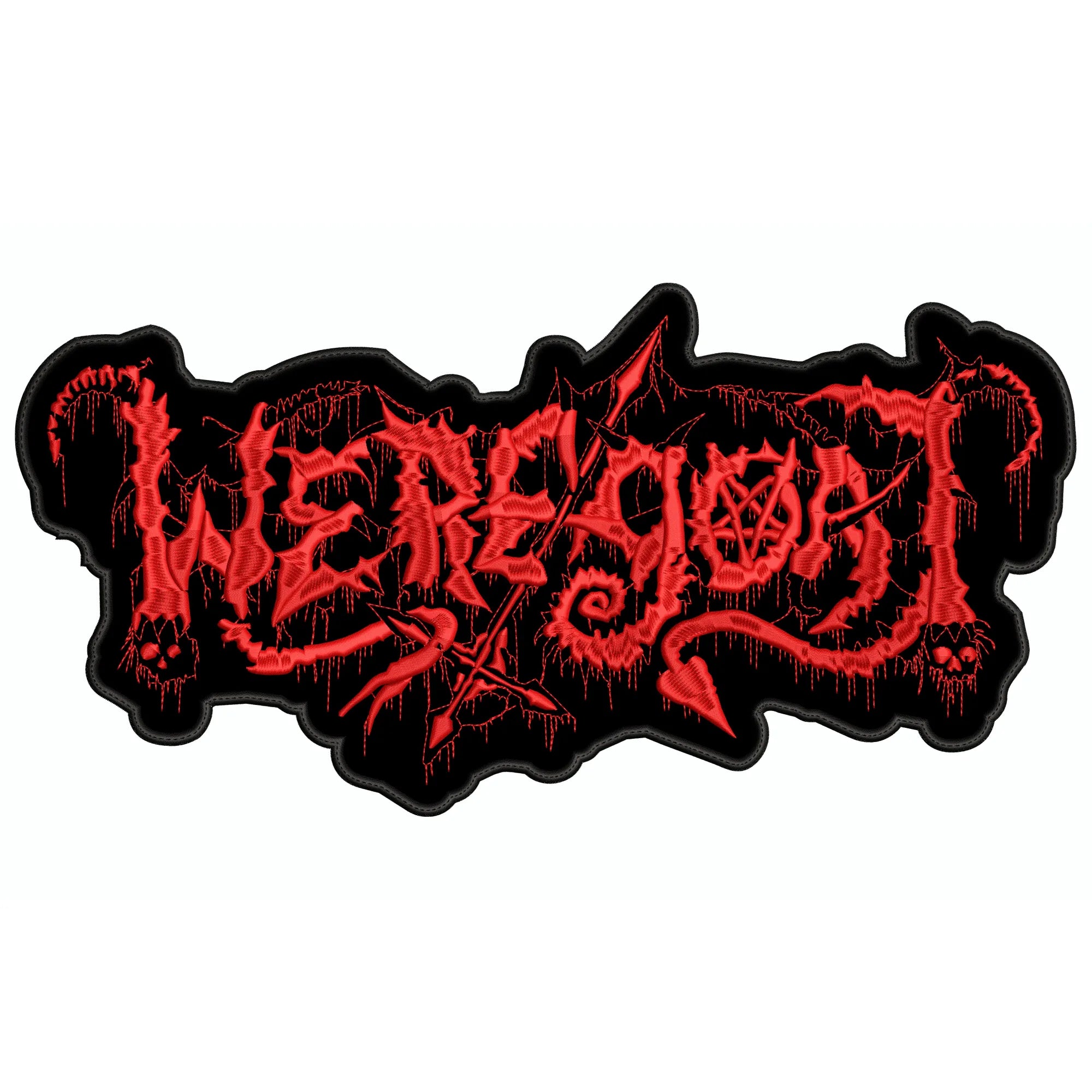 Espaldera Bordada WEREGOAT Black/Death Metal