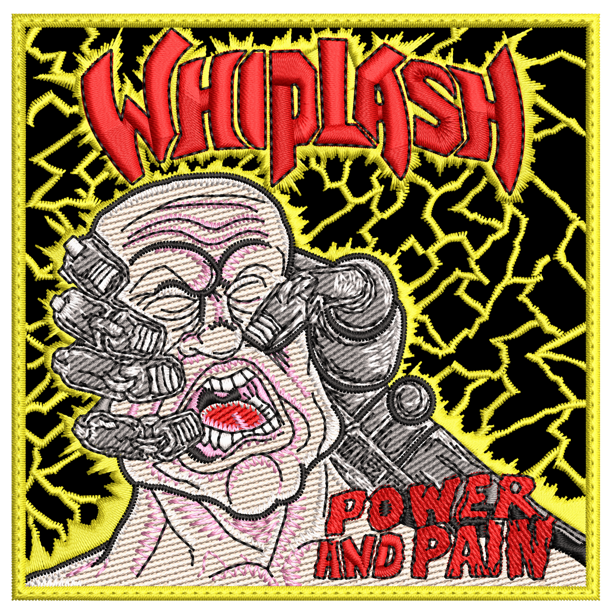 Parche Bordado WHIPLASH POWER-PAIN Thrash Metal