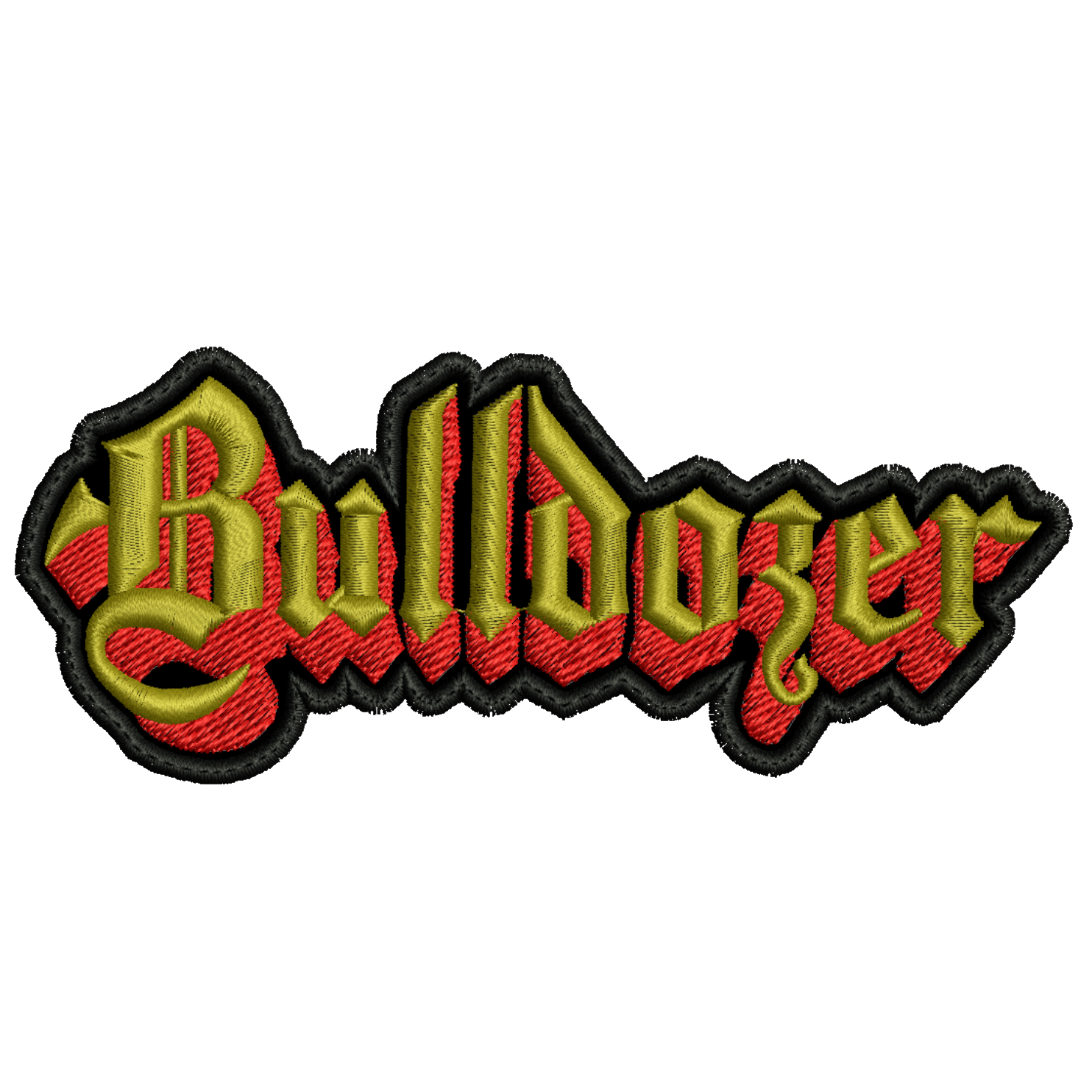 Parche Bordado BULLDOZER Metal Extremo
