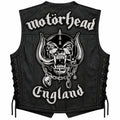 Chaleco de piel original más espaldera bordada MOTORHEAD G. B. Heavy Metal