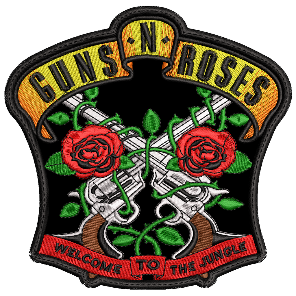 Parche Bordado Welcome to the Jungle GUNS N ROSES Hard Rock